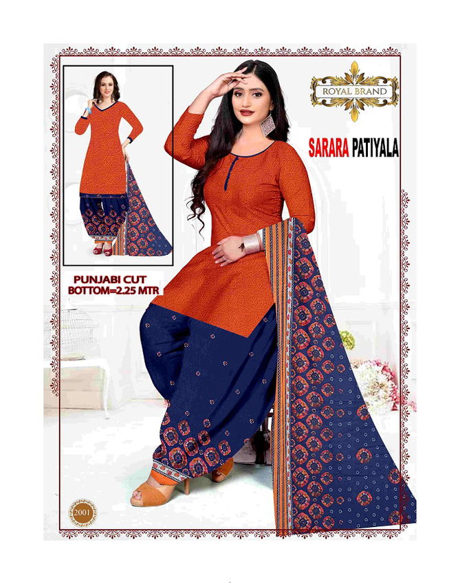 Royal Sarara Patiyala 1 Indo Casual Daily Wear Printed Cotton Dress Material Collection